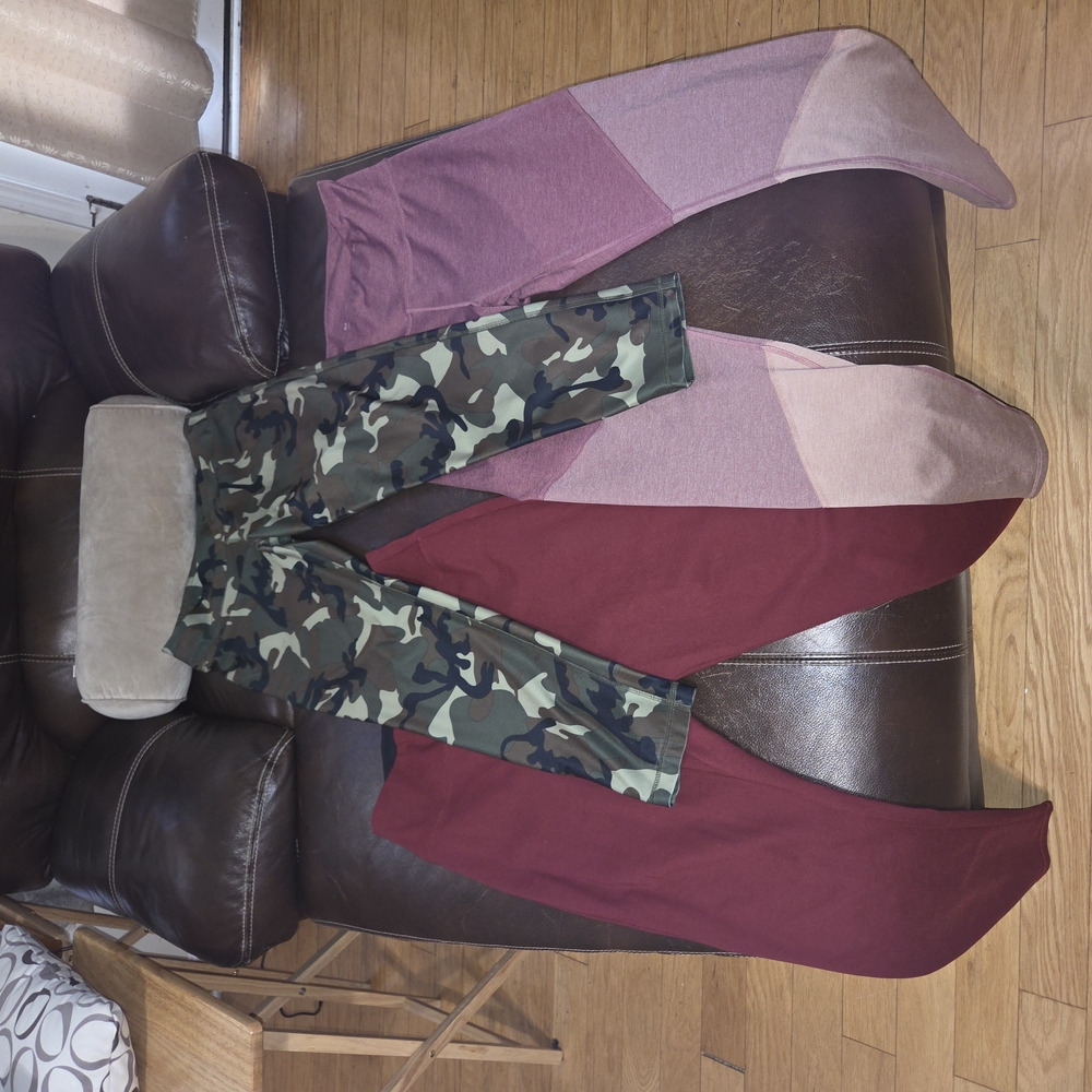 Camouflage and Color Block Leggings